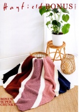 Knitting Pattern - Hayfield 10619 - Bonus Super Chunky - Blanket